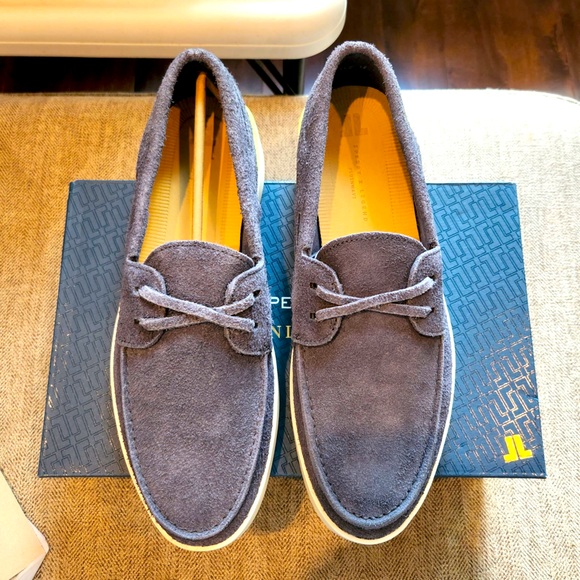 Sperry Men's Legend Signature Boat Shoes - Slip-On Suede With PLUSHWAVE Comfort